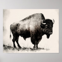 Impressão de Arte de Buffalo Ocidental