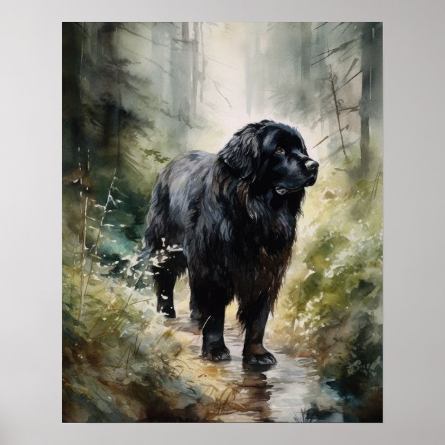 Impressão de Arte de Cachorro na Terra Nova (Frente)