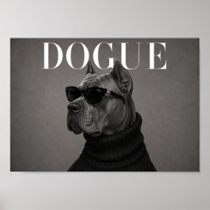 Impressão de Arte de Cão da Moda Chic Cane Corso