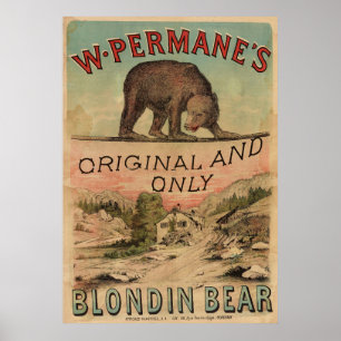 Impressão de Arte de Cartaz de Circo Vintage de 18