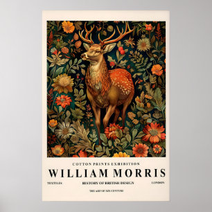 Impressão de Arte de Cervo Estilo William Morris, 