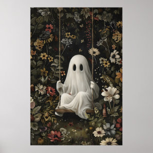 Impressão de Arte de Fantasma Gótico em Balanço, D