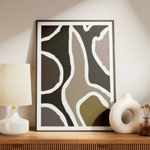 Impressão de Arte de Formas Orgânicas Abstratas pa