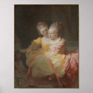 Impressão de arte de Fragonard & Gérard Criança Ad