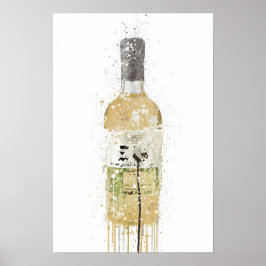 Impressão de Arte de Garrafa de Gin 'Meadow'