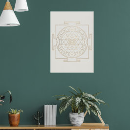 Impressão de Arte de Geometria Sagrada Sri Yantra