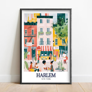 Impressão de Arte de Harlem - Poster de Arte da Ru