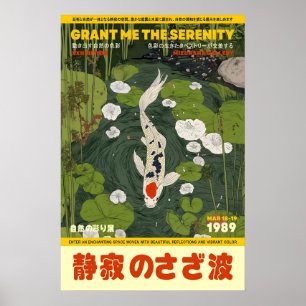 Impressão de Arte de Koi & Lótus Japonês Parede do