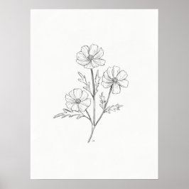 Impressão de Arte de Lápis Cosmo