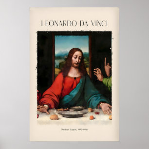Impressão de Arte de Leonardo da Vinci - A Última