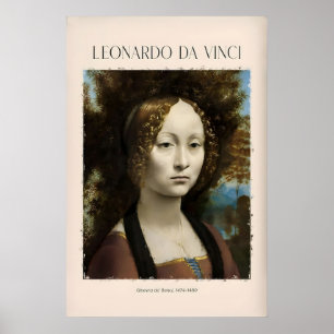 Impressão de Arte de Leonardo da Vinci - Ginevra d