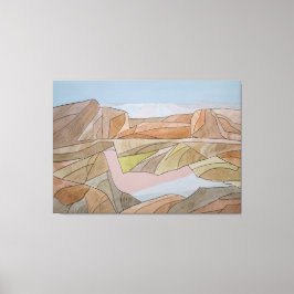 Impressão de Arte de Linha de Aquarela de Praia Pe