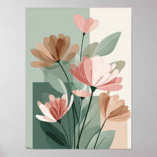Impressão de Arte de Linha Floral Boho | Botânica