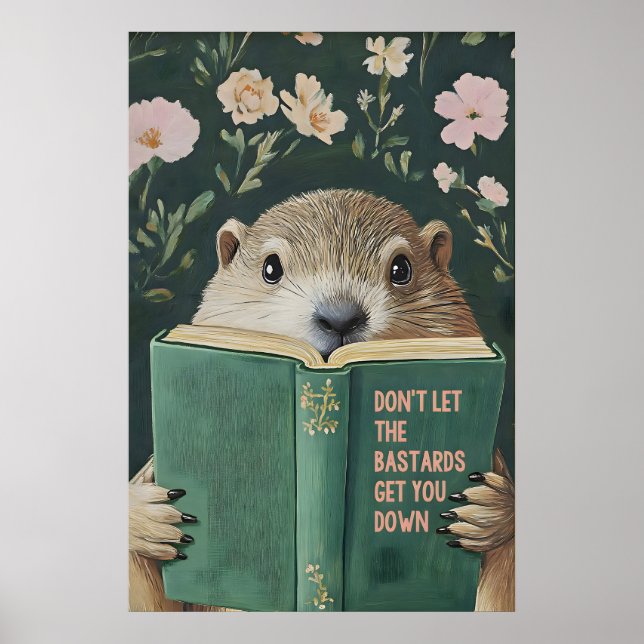 Impressão de Arte de Livro Motivacional de Groundh (Frente)