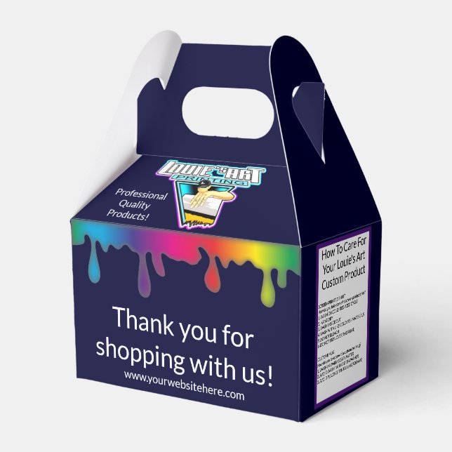 Impressão de Arte de Louie | Cliente | Caixa de Pr (Frente)