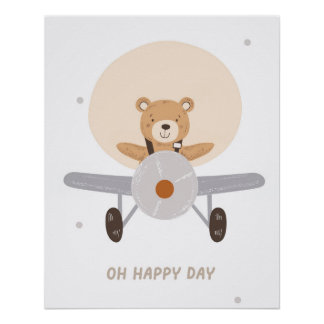 Impressão de Arte de Menino, Poster de Sala de Cri