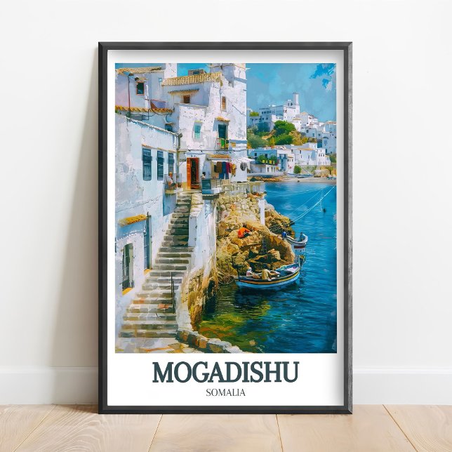 Impressão de Arte de Mogadíscio - Poster da Praia  (Criador carregado)