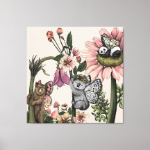 Impressão de Arte de Muro Botânica das Fadas de Ur