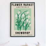 Impressão de Arte de Nascimento Personalizado do M<br><div class="desc">Este impressão de arte está no estilo de um poster de mercado de flores. As flores são gotas de neve, que são a flor de nascimento de janeiro. Há espaço para personalizar o texto para mudar a localização para um lugar especial para você e a legenda para o nome ou...</div>