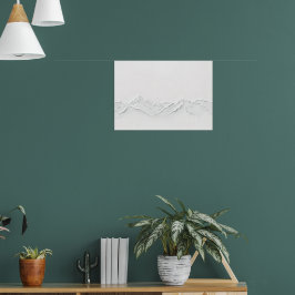 Impressão de Arte de Paisagem Minimalista de Monta