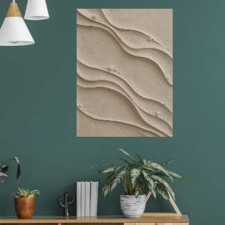 Impressão de Arte de Parede Abstrata Texturizada O