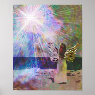 Impressão de Arte de Parede Anjo da Luz da Praia