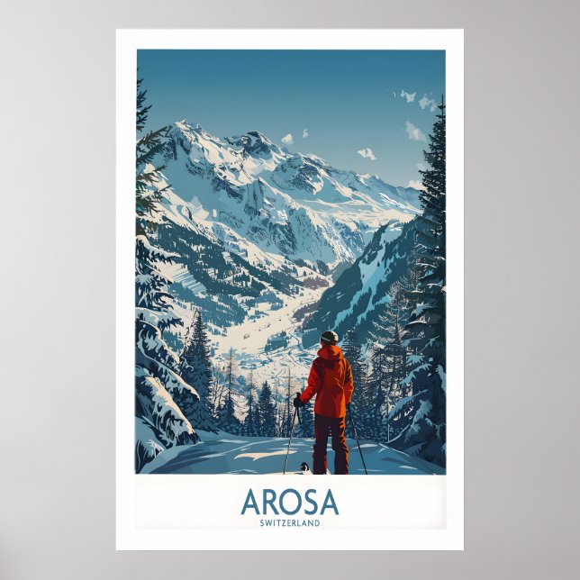 Impressão de Arte de Parede Arosa Suíça 1 (Frente)