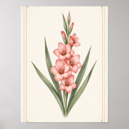 Impressão de Arte de Parede da Flor de Nascimento 