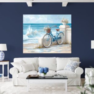 Impressão de Arte de Parede de Bicicleta Costeira