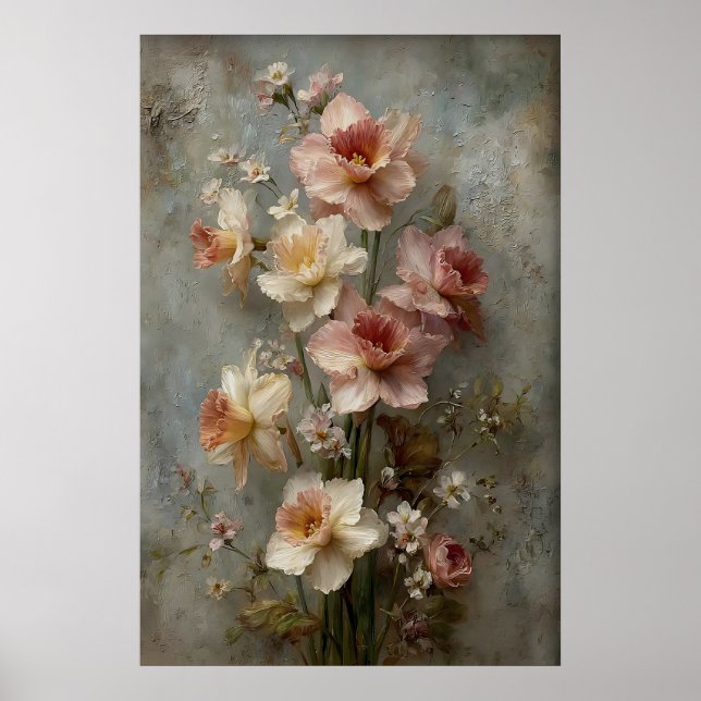 Impressão de Arte de Parede de Narcisos, Prado de  (Frente)