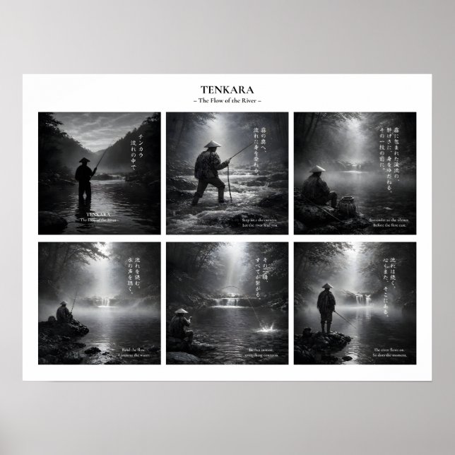 Impressão de Arte de Parede de Pesca Tenkara (Frente)