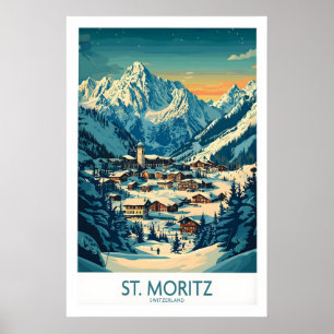 Impressão de Arte de Parede de St Moritz - Suíça 1