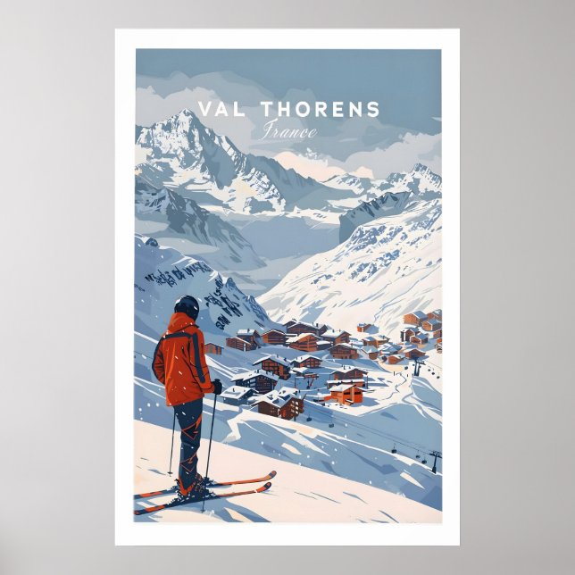 Impressão de Arte de Parede de Val Thorens 1 (Frente)