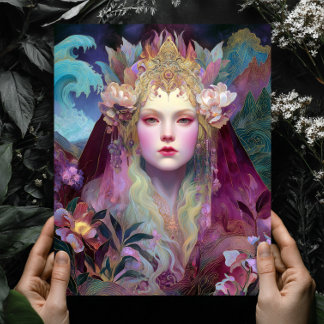 Impressão de Arte de Parede Fantasia Rainha Deusa