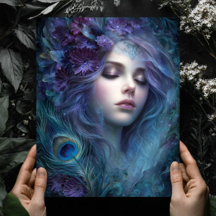 Impressão de Arte de Parede Fantasia Rainha Deusa 