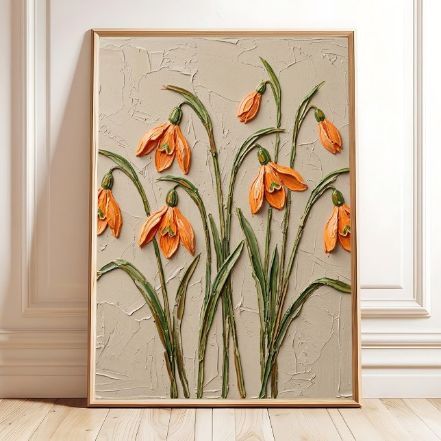 Impressão de Arte de Parede Floral de Snowdrop Min (Criador carregado)