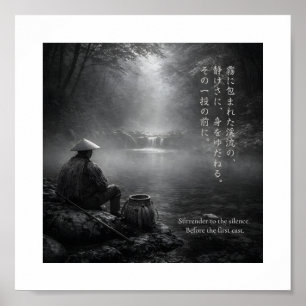 Impressão de Arte de Pesca Tenkara Japonesa