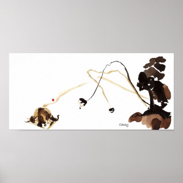 Impressão de Arte de Petais que Sopram Árvores (Frente)
