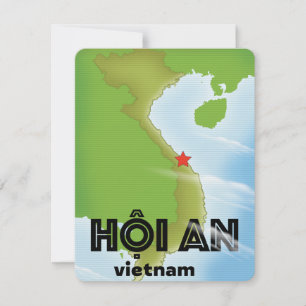 impressão de arte de pôster de viagem Hoi An Vietn