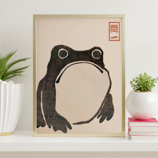 Impressão de Arte de Rã Japonesa | Estilo Matsumot