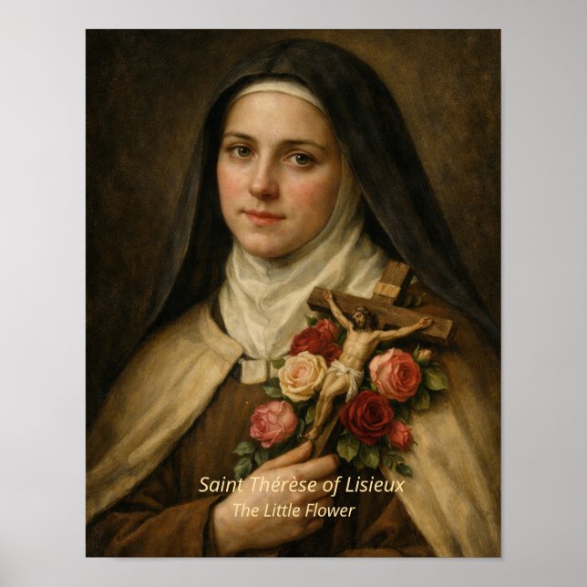 Impressão de Arte de Santa Teresa de Lisieux (Frente)