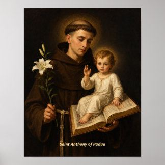 Impressão de Arte de Santo António de Pádua
