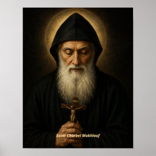 Impressão de Arte de São Charbel Makhlouf
