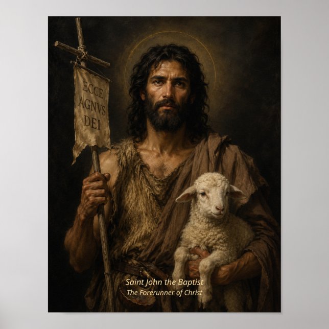 Impressão de Arte de São João Batista (Frente)