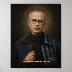 Impressão de Arte de São Maximiliano Kolbe