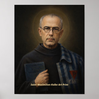Impressão de Arte de São Maximiliano Kolbe
