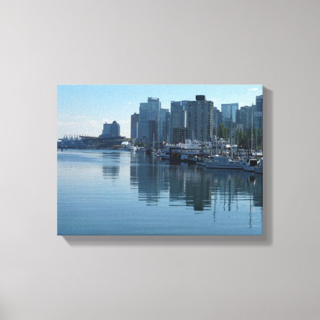 Impressão de Arte de Vancouver Harbor Canvas de Ar (Frente)