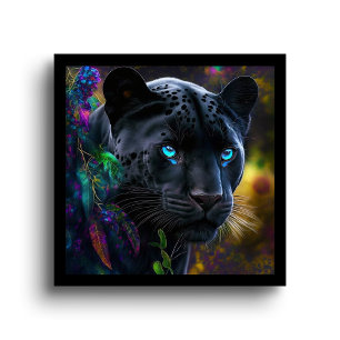 Impressão de Arte Digital de Parede de Pantera Neg