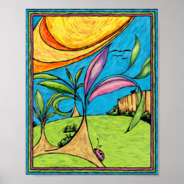 Impressão de Arte, Diversão de Verão no Quintal