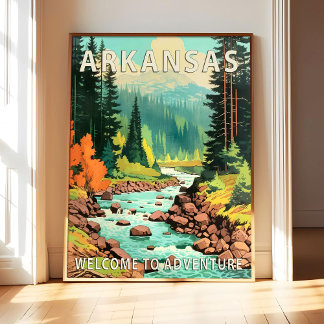 Impressão de Arte do Cartaz de Paisagem do Estado
